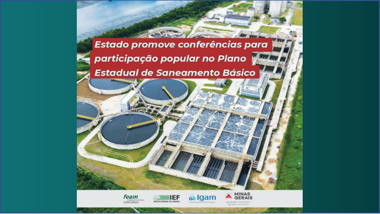 Estado abre inscrições para conferências do Plano Estadual de Saneamento Básico